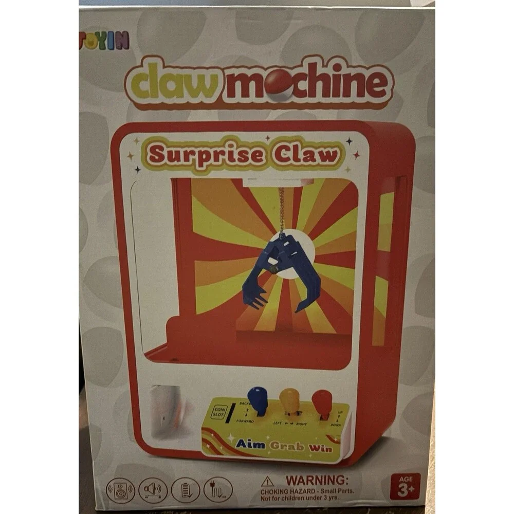 Joyin Surprise Claw Machine Electronic Game USB/Battery Powered, Sound, Age 3+